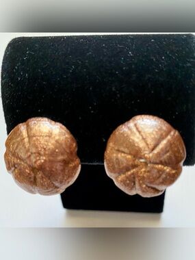 Vintage Goldstone Glass Earrings